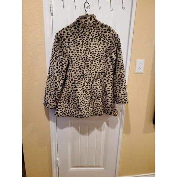 Victorias Secret Cheetah Faux Fur Coat XS Excellent - Picture 11 of 12
